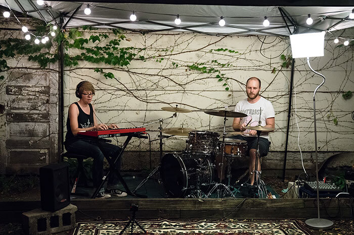 The Decayed Realms performing live for Mama Caught Fire's Fall Equinox